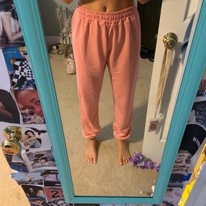 Pink joggers/ sweatpants